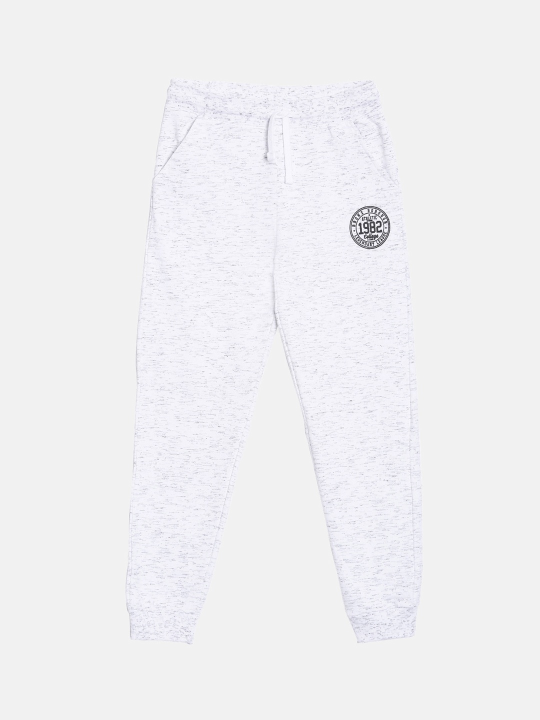 

3PIN Boys White Speckled Effect Cotton Joggers