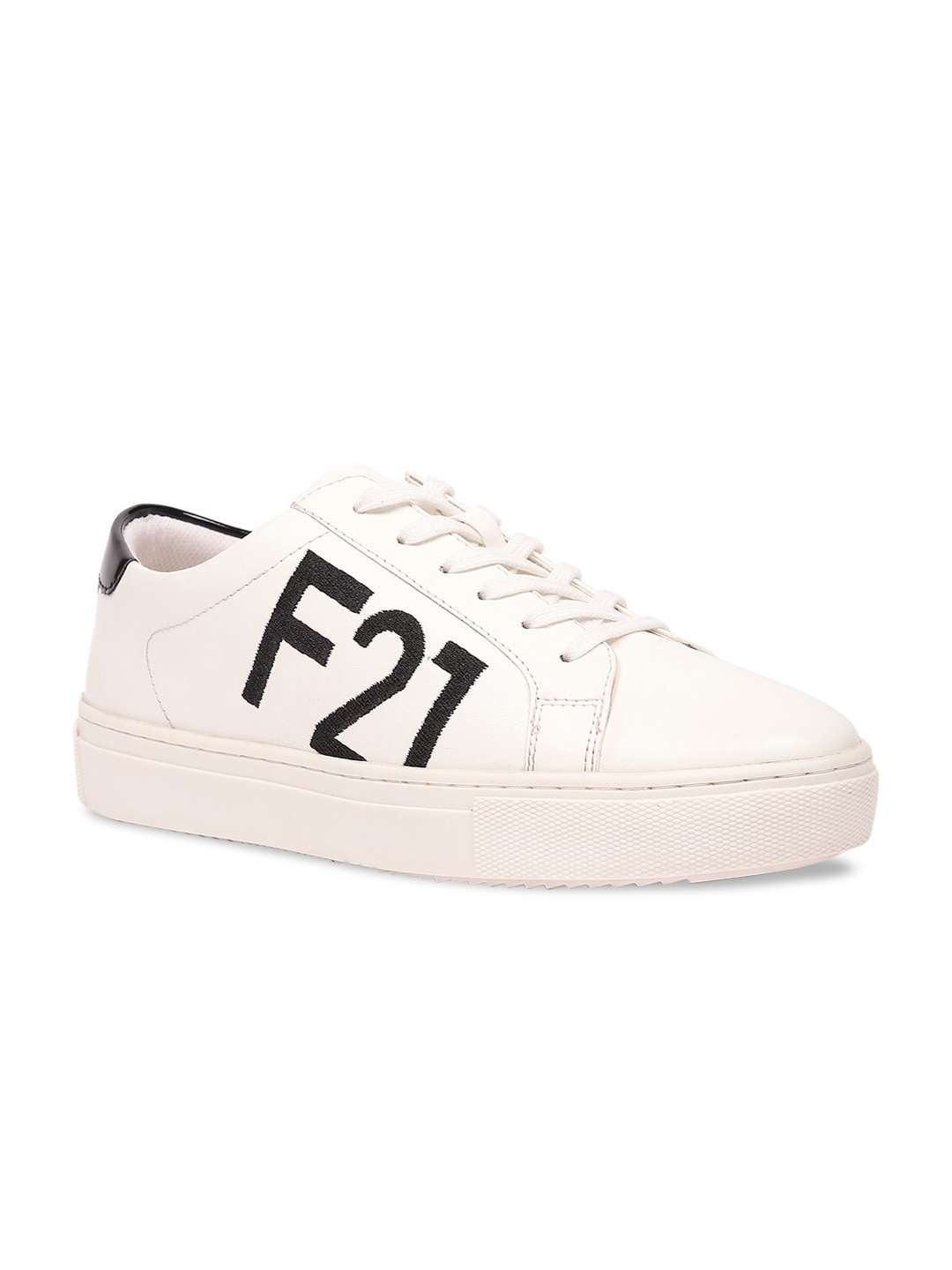 

FOREVER 21 Women White PU Sneakers