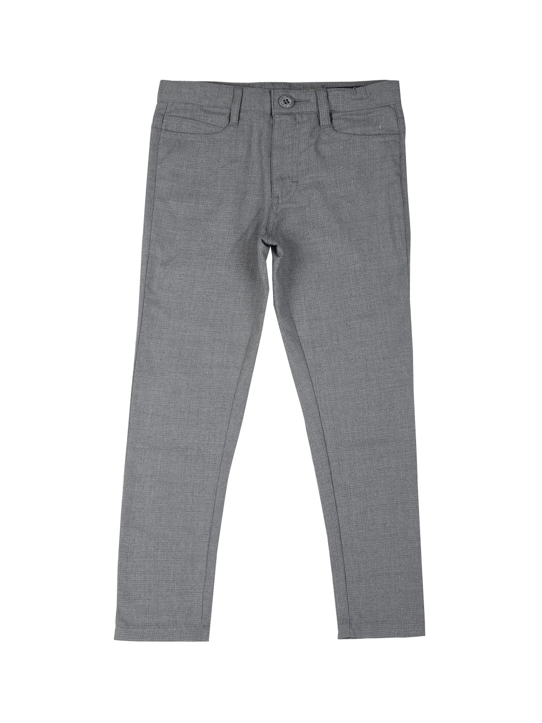 

Allen Solly Junior Boys Grey Slim Fit Self Design Regular Trousers