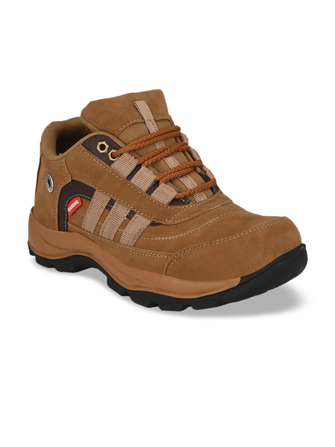 

Absolutee Shoes Men Tan Suede Trekking Shoes