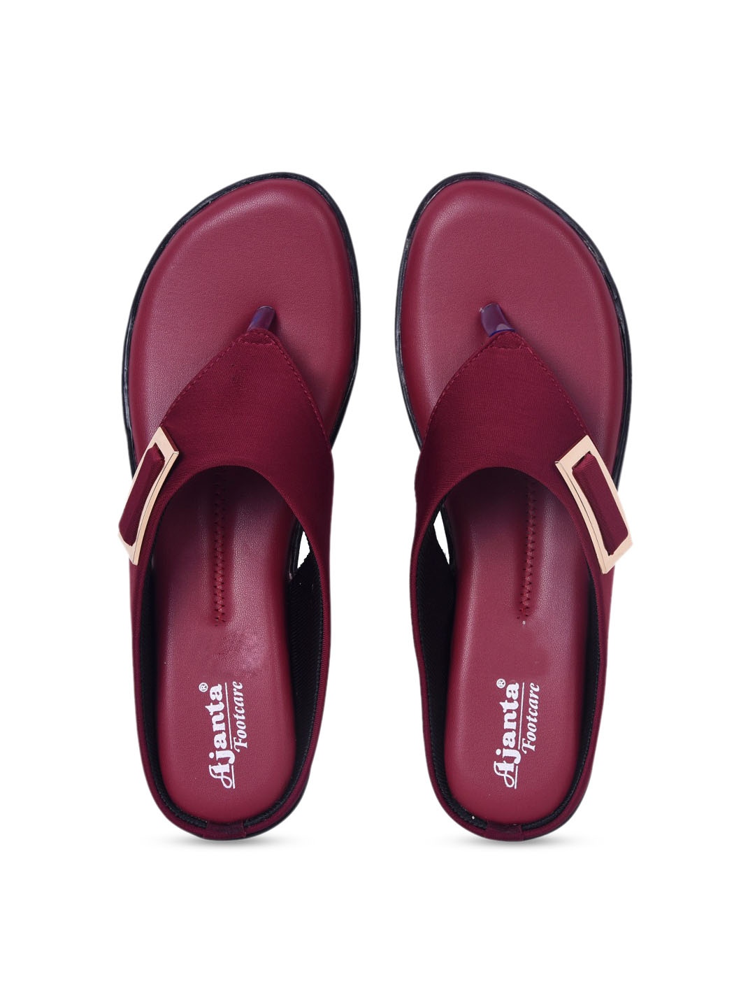 

Ajanta Women Burgundy Solid Heels