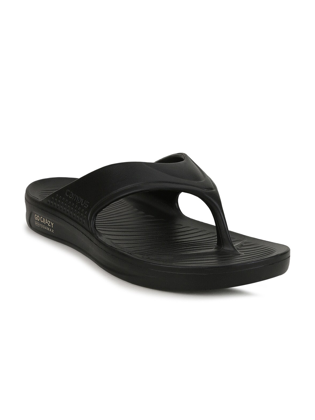 

Campus Men Black Solid Thong Flip-Flops