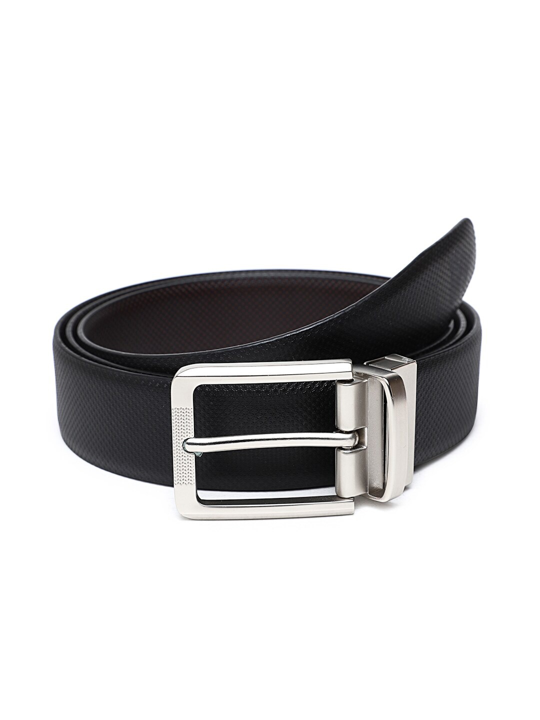 

WELBAWT Men Black Solid Leather Formal Belts