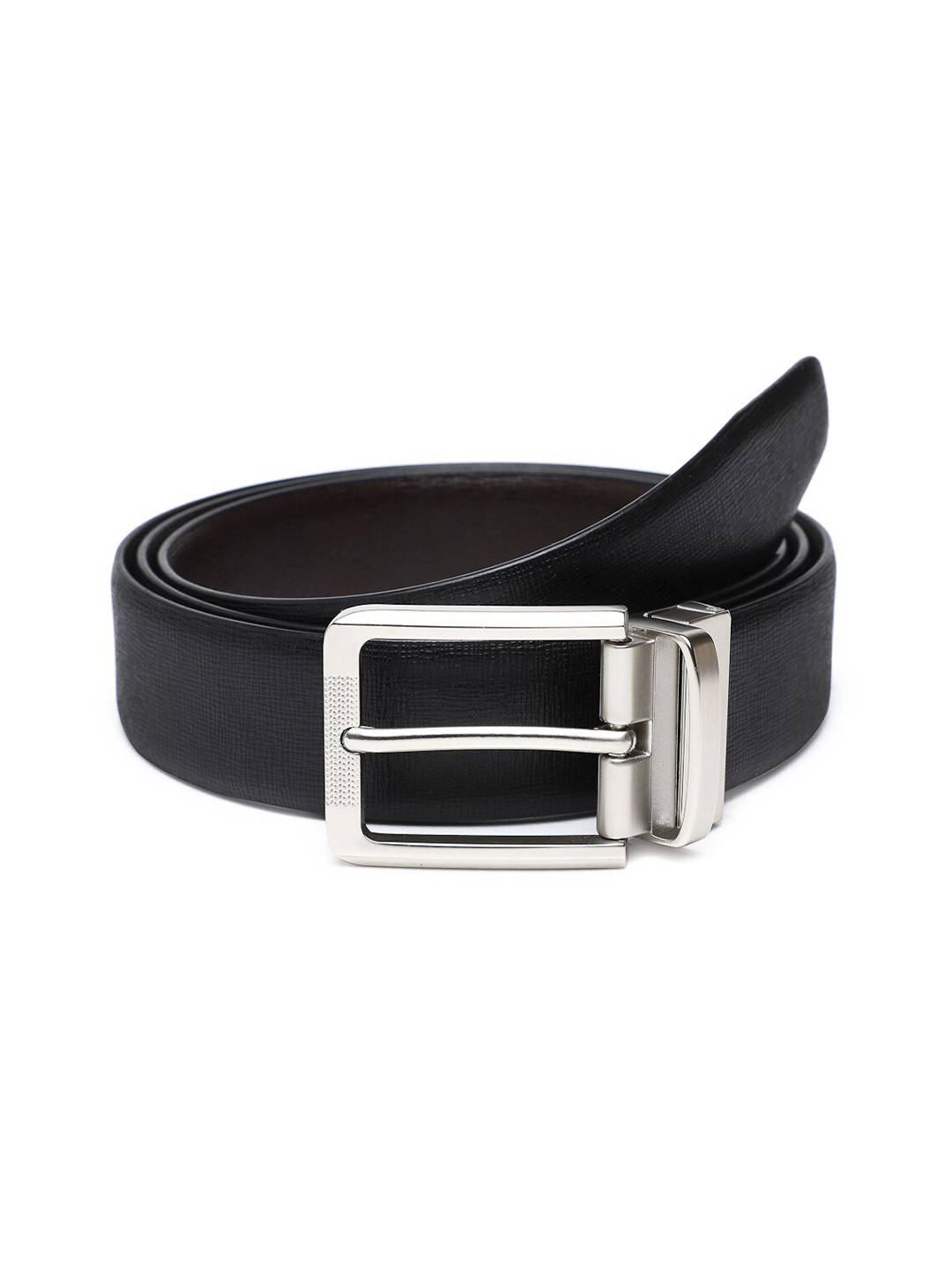 

WELBAWT Men Black Solid Regular Belts