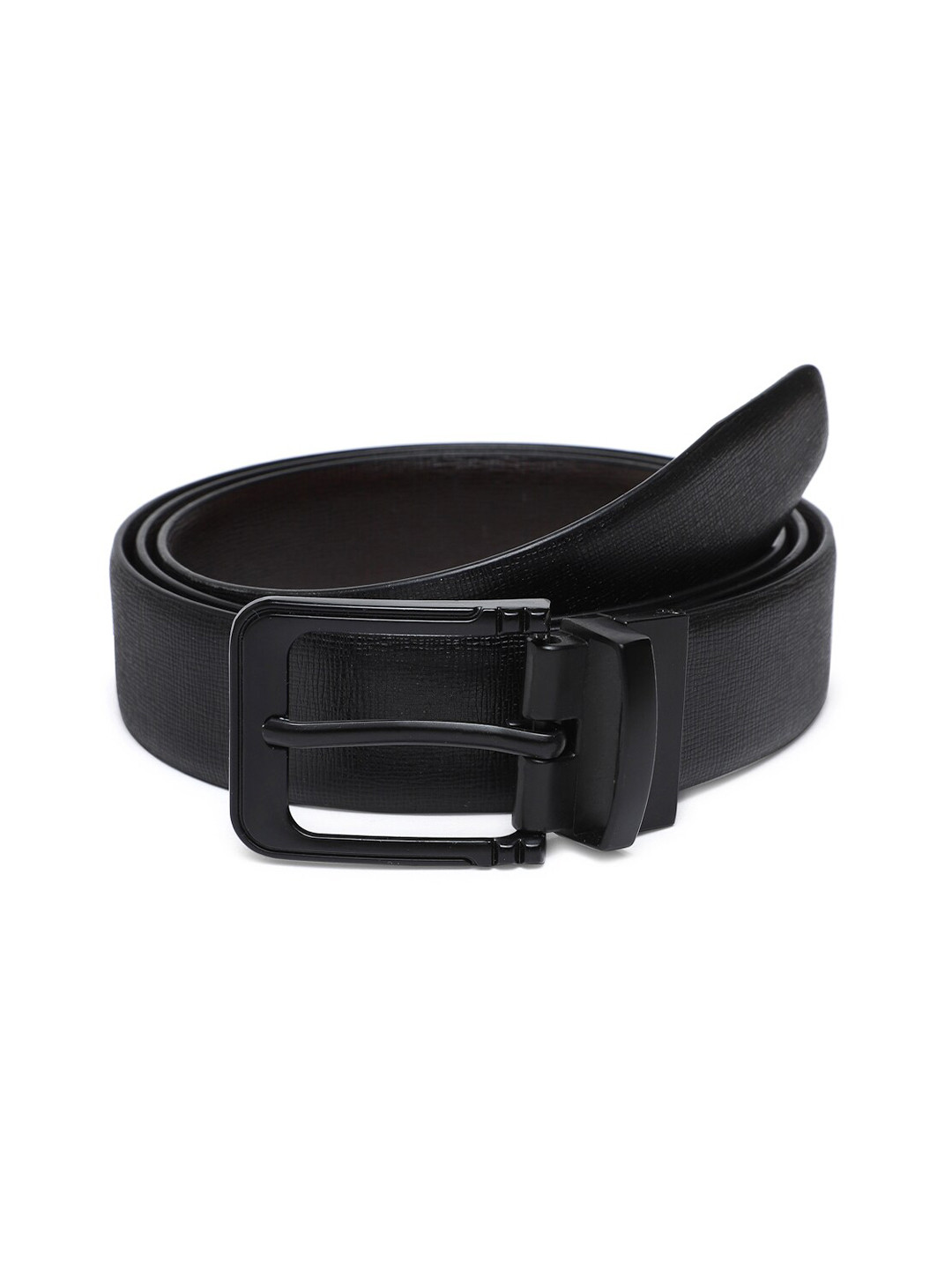 

WELBAWT Men Black Solid Regular Belt