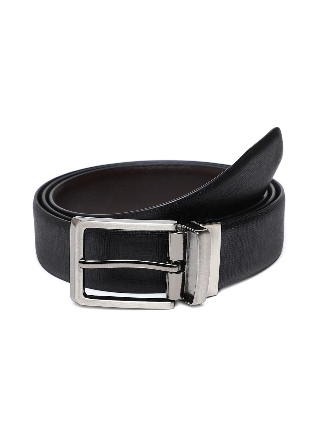 

WELBAWT Men Black Solid Regular Belts