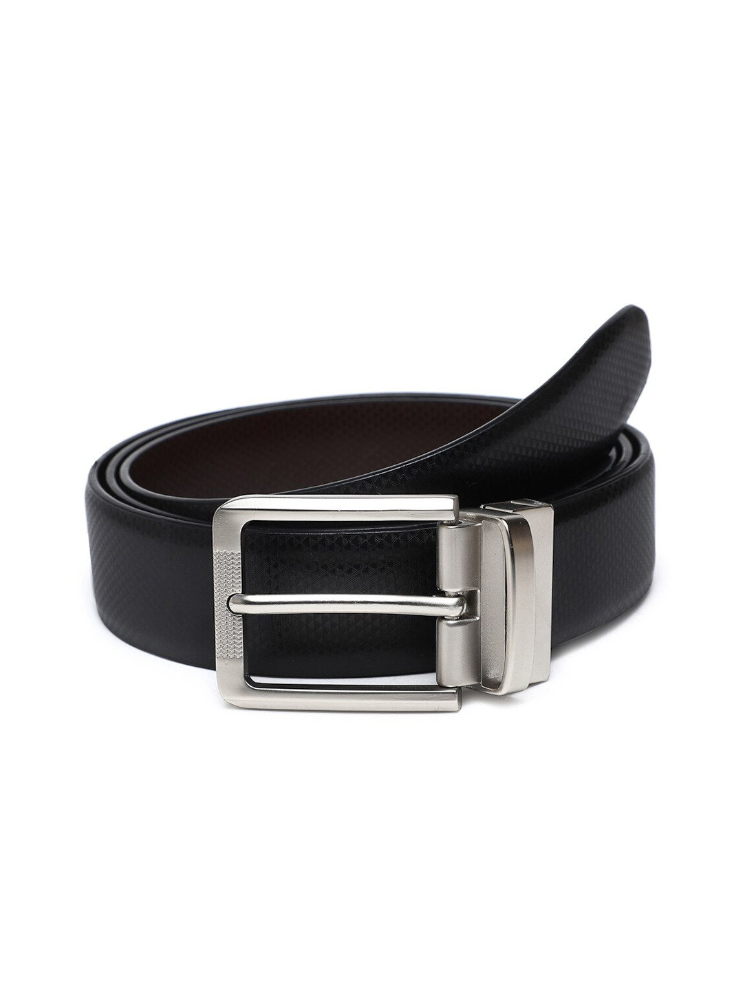 

WELBAWT Men Black Solid Regular Belts