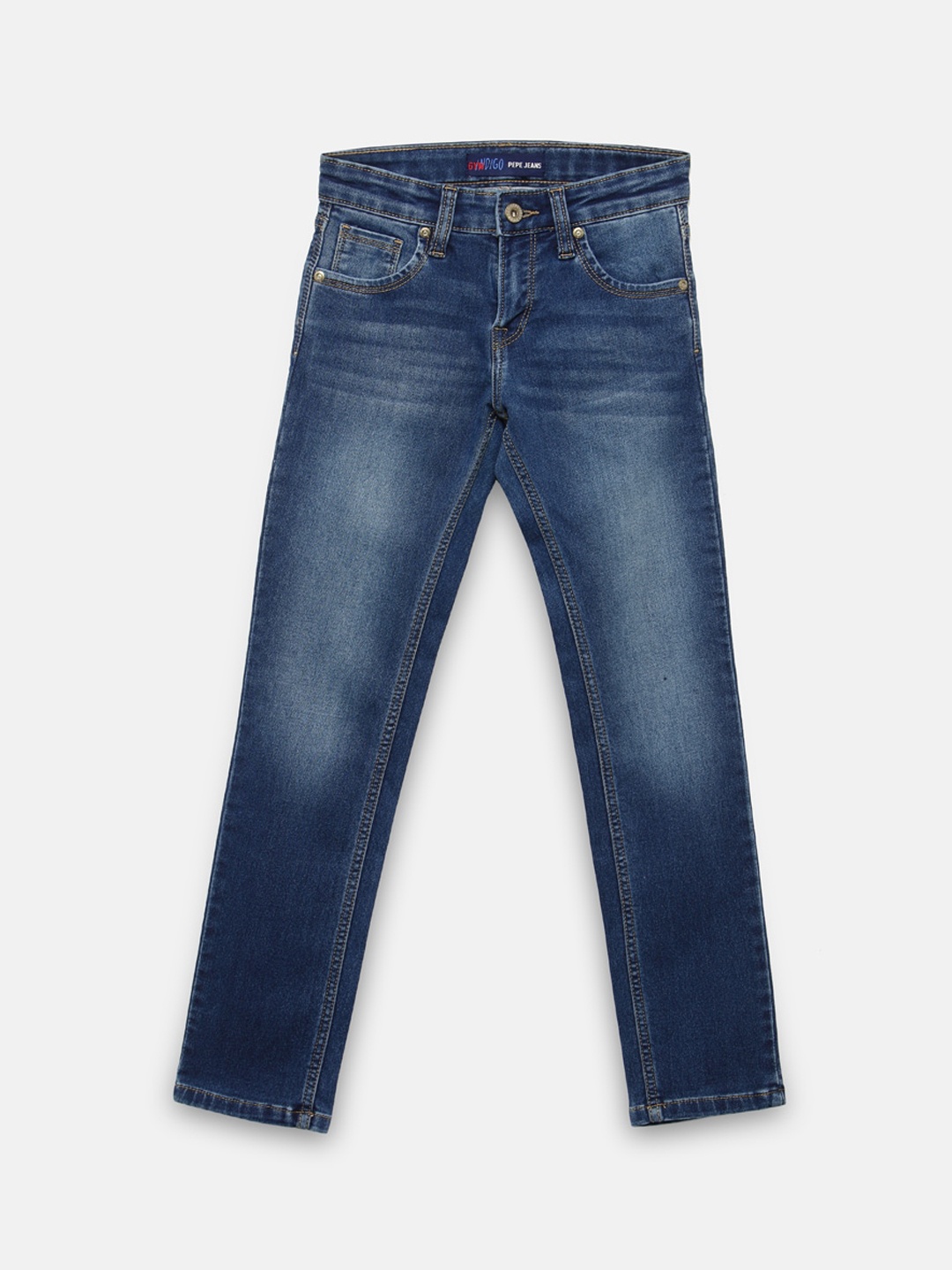 

Pepe Jeans Boys Blue Skinny Fit Mid-Rise Clean Look Stretchable Jeans