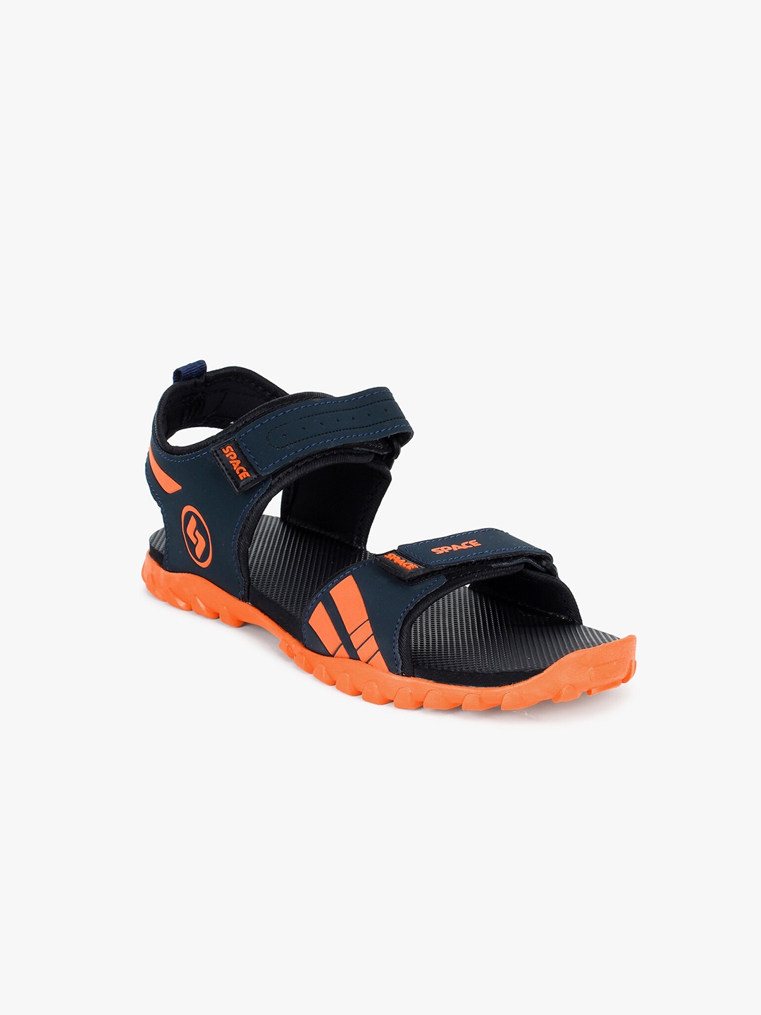

Space Men Navy Blue & Orange Comfort Sandals