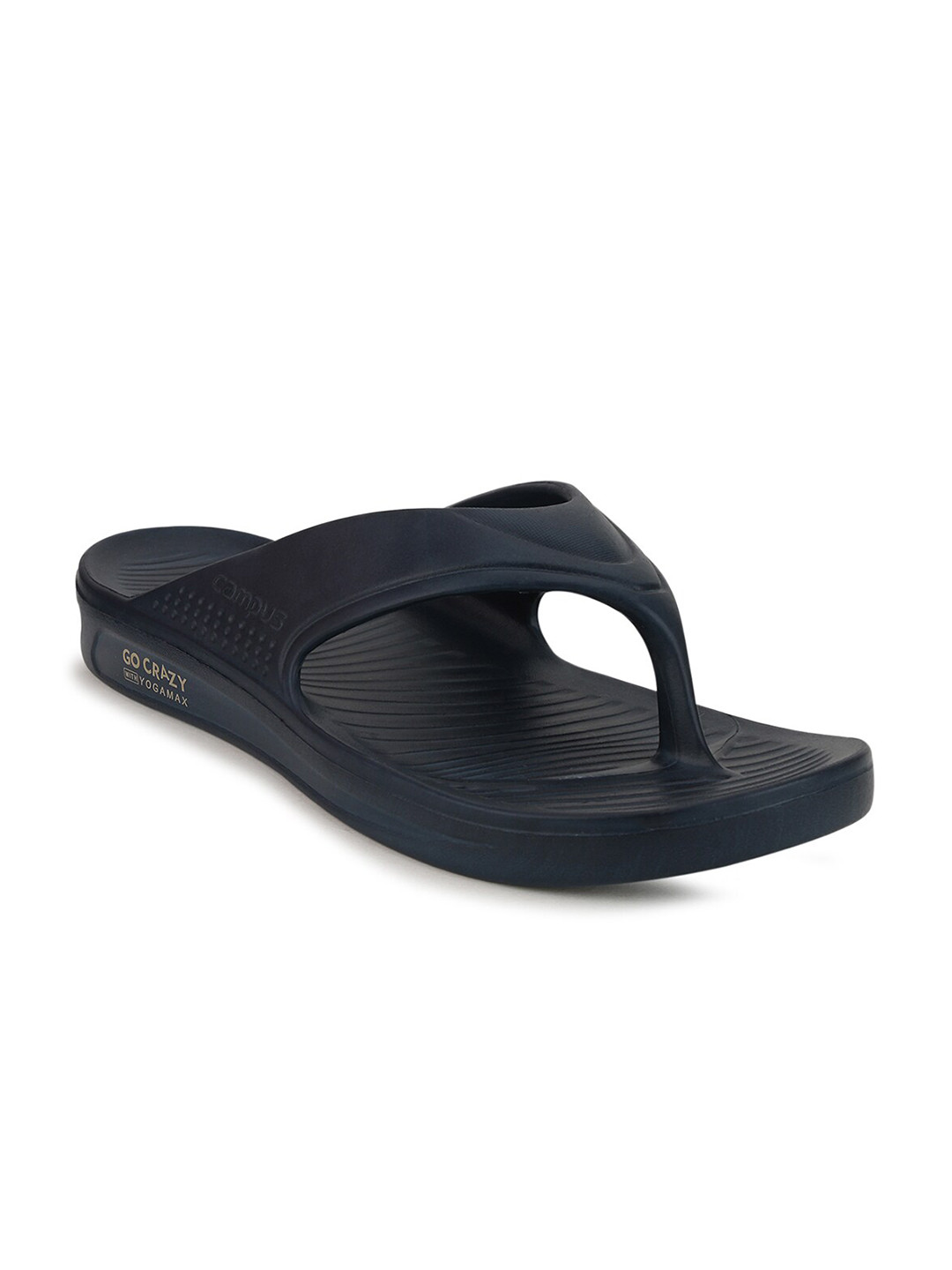 

Campus Men Navy Blue Solid Thong Flip-Flops