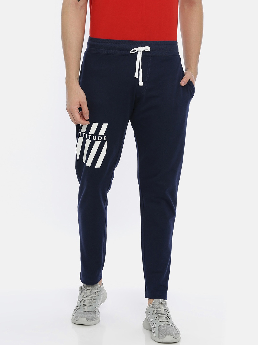 

3PIN Men Navy Blue Solid Slim-Fit Track Pants