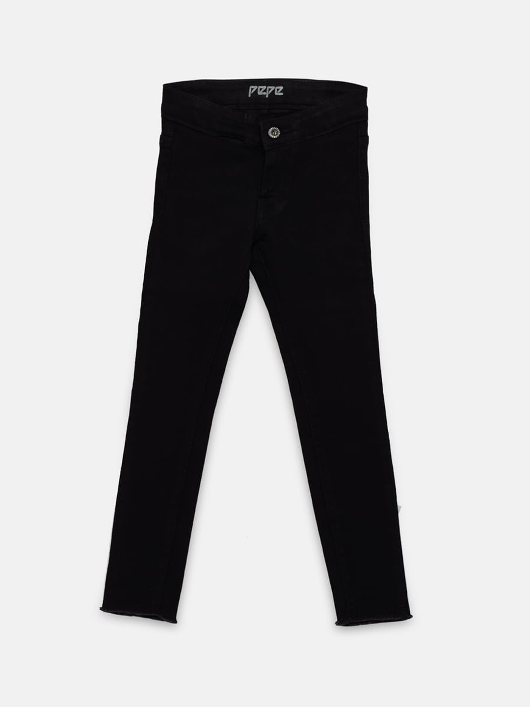 

Pepe Jeans Girls Black Skinny Fit High-Rise Clean Look Stretchable Jeans