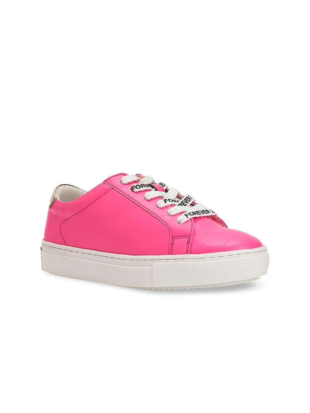 

FOREVER 21 Women Pink Solid Sneakers