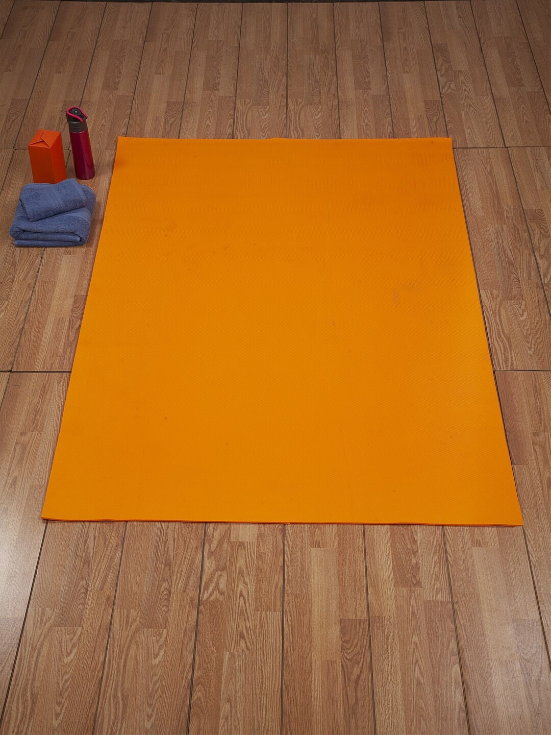 

HOSTA HOMES Orange Textured Extra Large Reversible Anti-Skid Yoga Mat