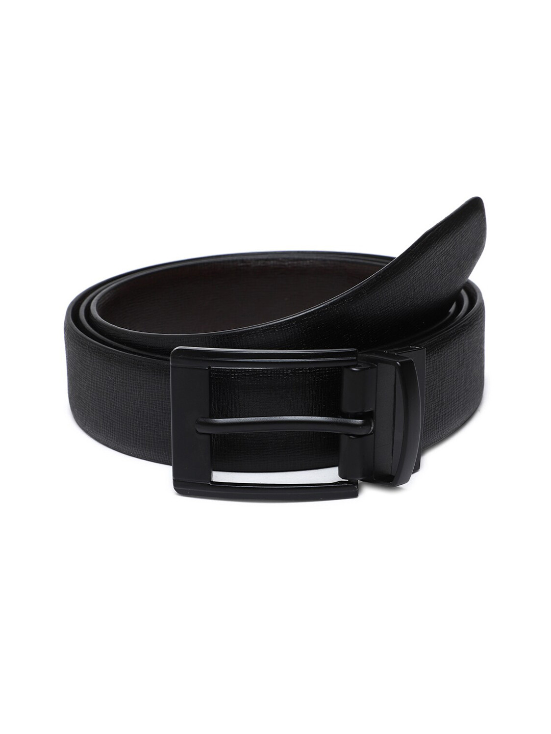 

WELBAWT Men Black Solid Regular Belts