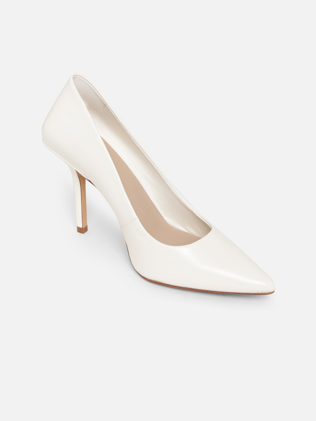

ALDO Women White Solid Pumps