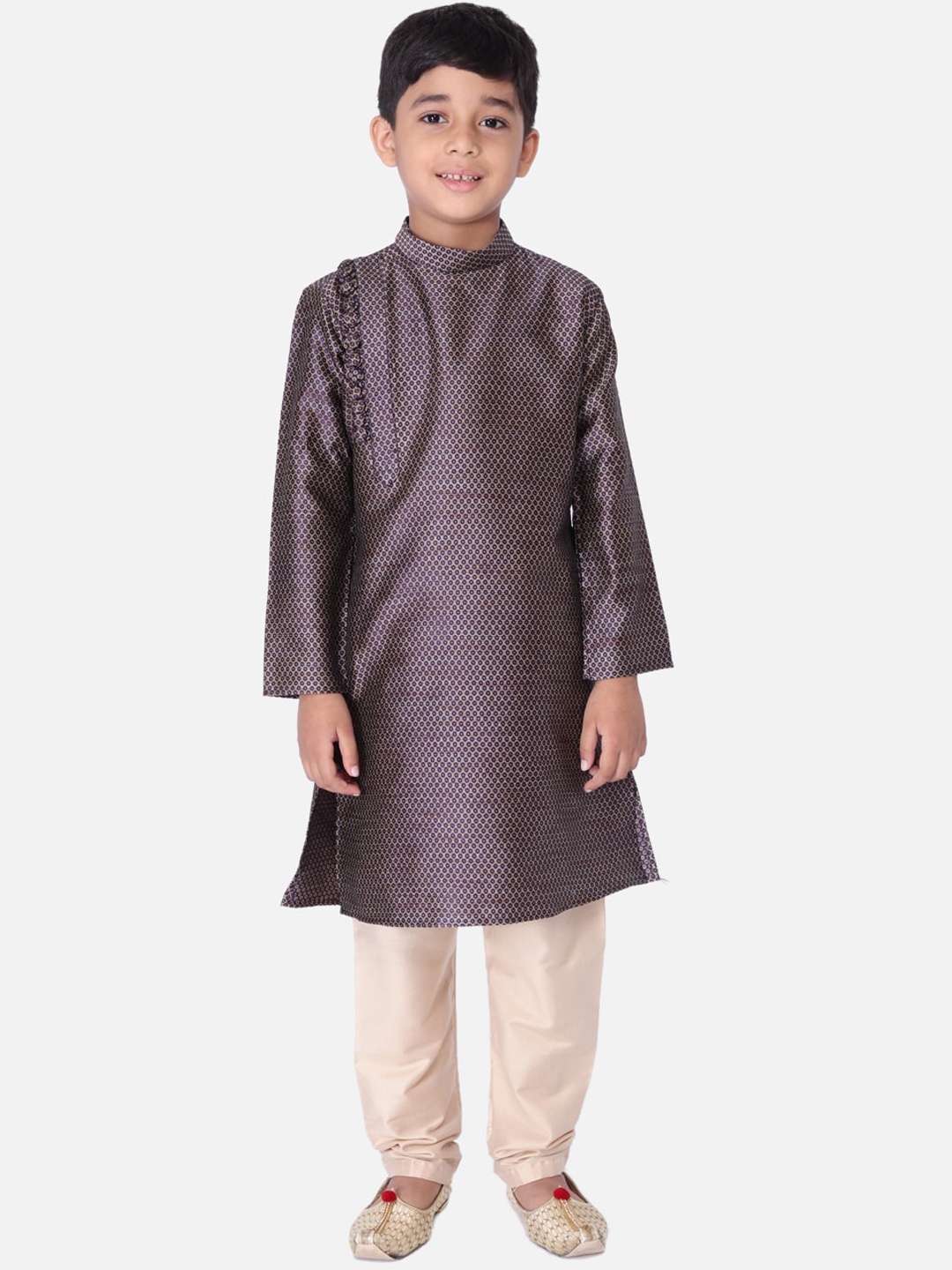 

TABARD Boys Blue Printed Kurta with Pyjamas