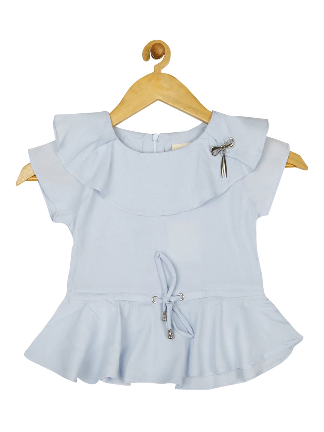 

Tiny Girl Blue Layered Regular Top