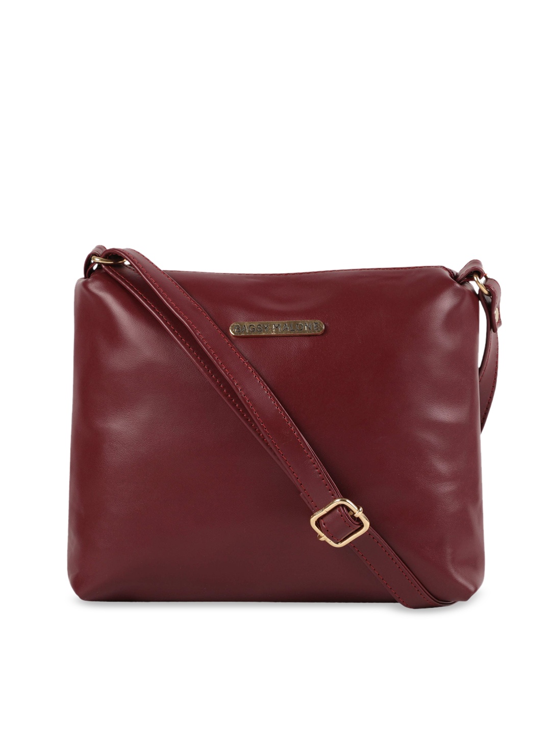 Bagsy Malone Maroon Solid Sling Bag
