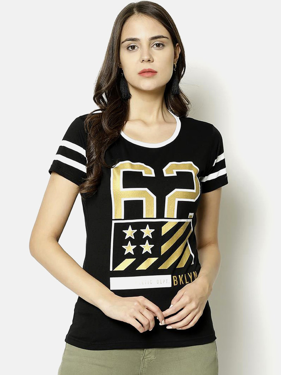 

V2 Value & Variety Black Chambray Regular Top