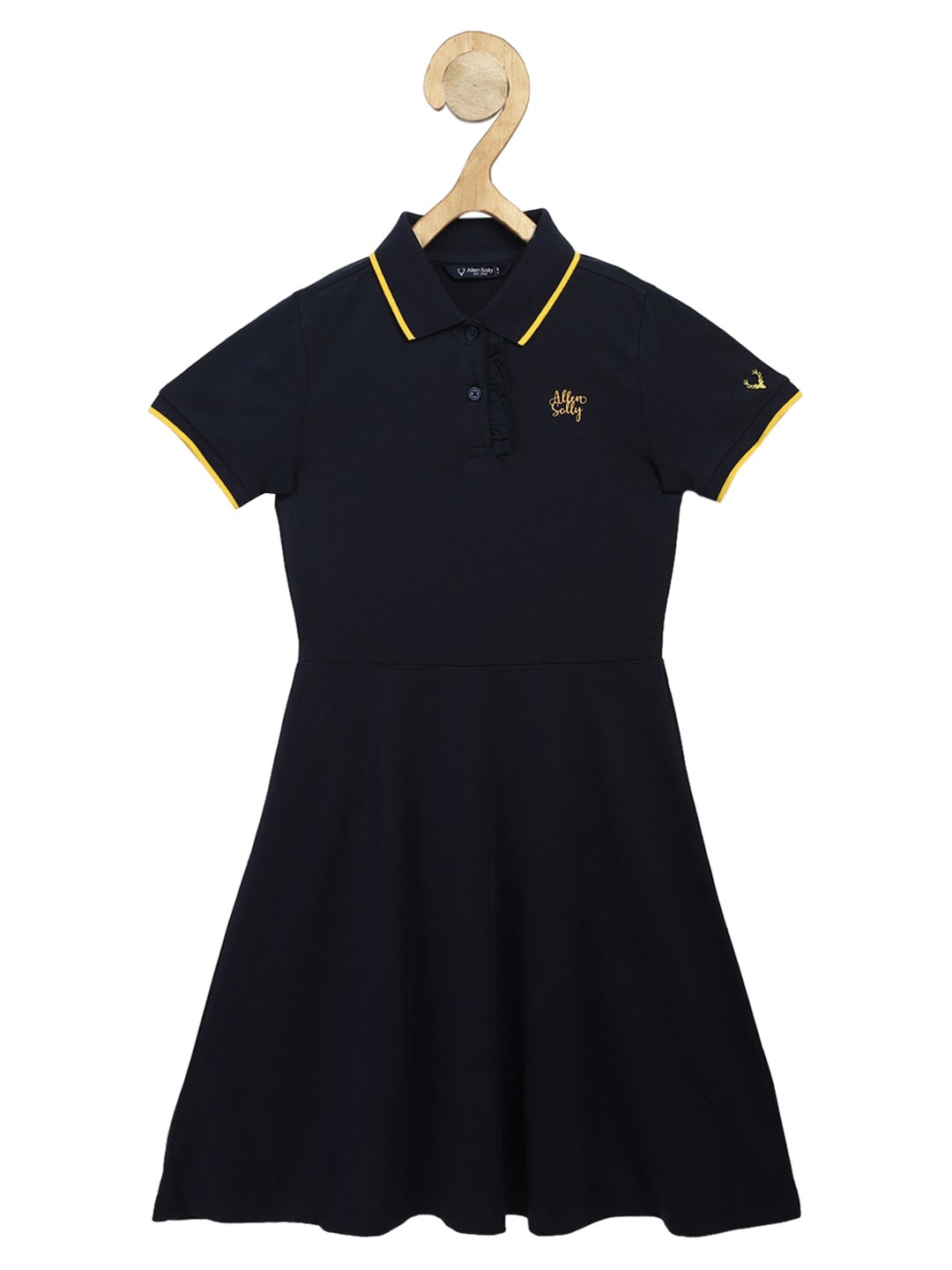 

Allen Solly Junior Girls Black Solid T-shirt Dress