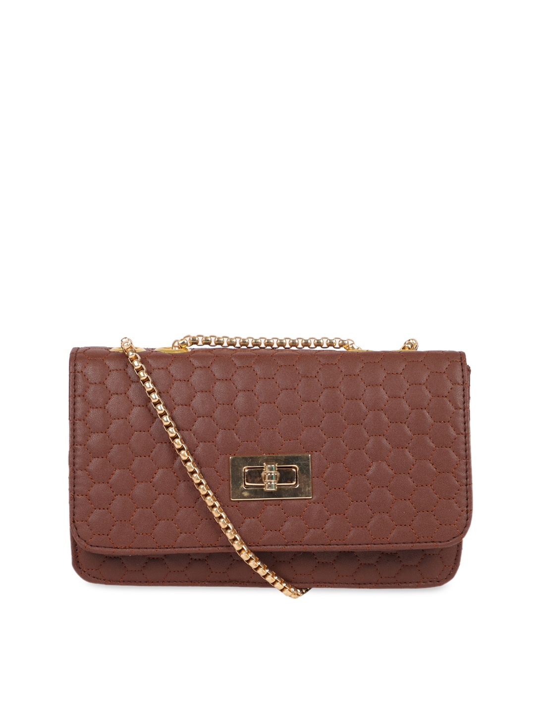 

Bagsy Malone Coffee Brown Textured Sling Bag
