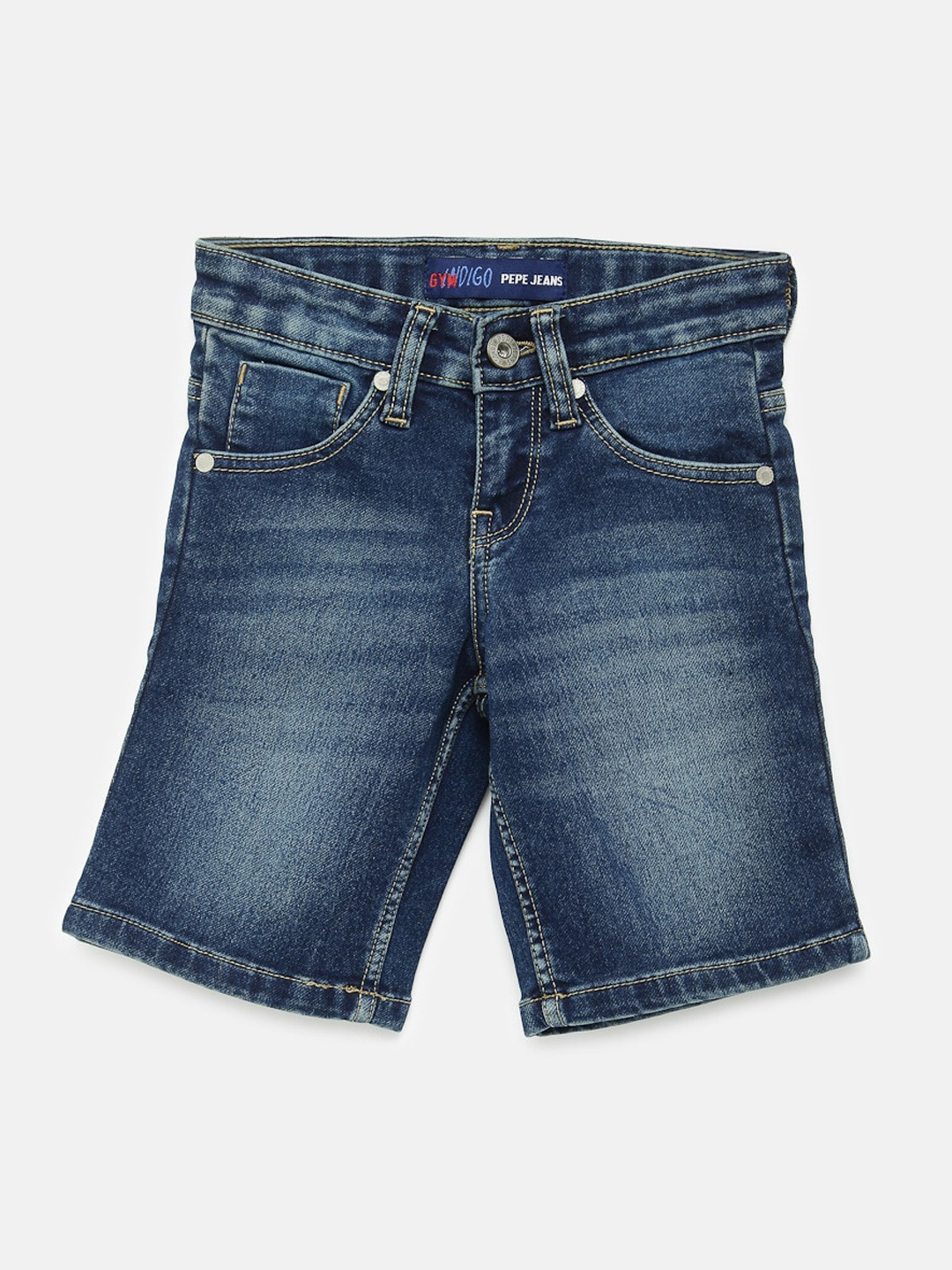 

Pepe Jeans Boys Blue Washed Slim Fit Denim Shorts