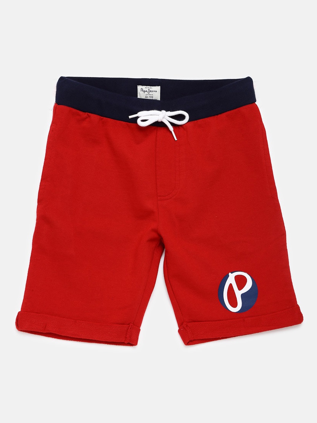 

Pepe Jeans Boys Red Solid Regular Fit Regular Cotton Shorts