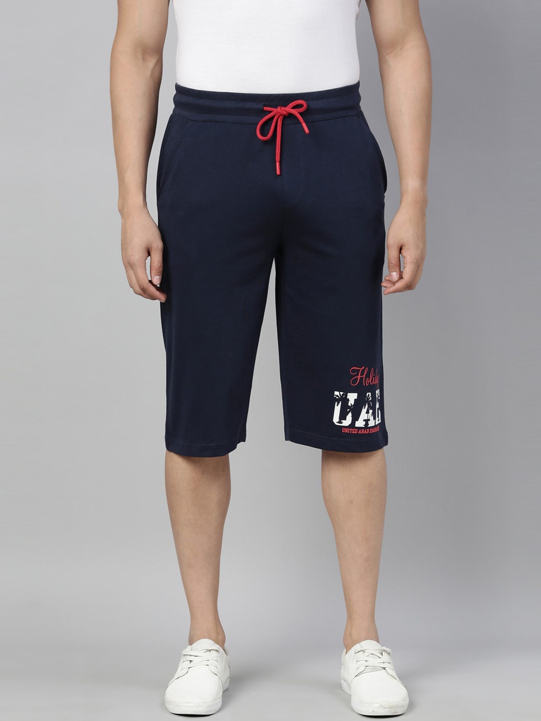 

3PIN Men Navy Blue Solid Regular Fit Regular Shorts
