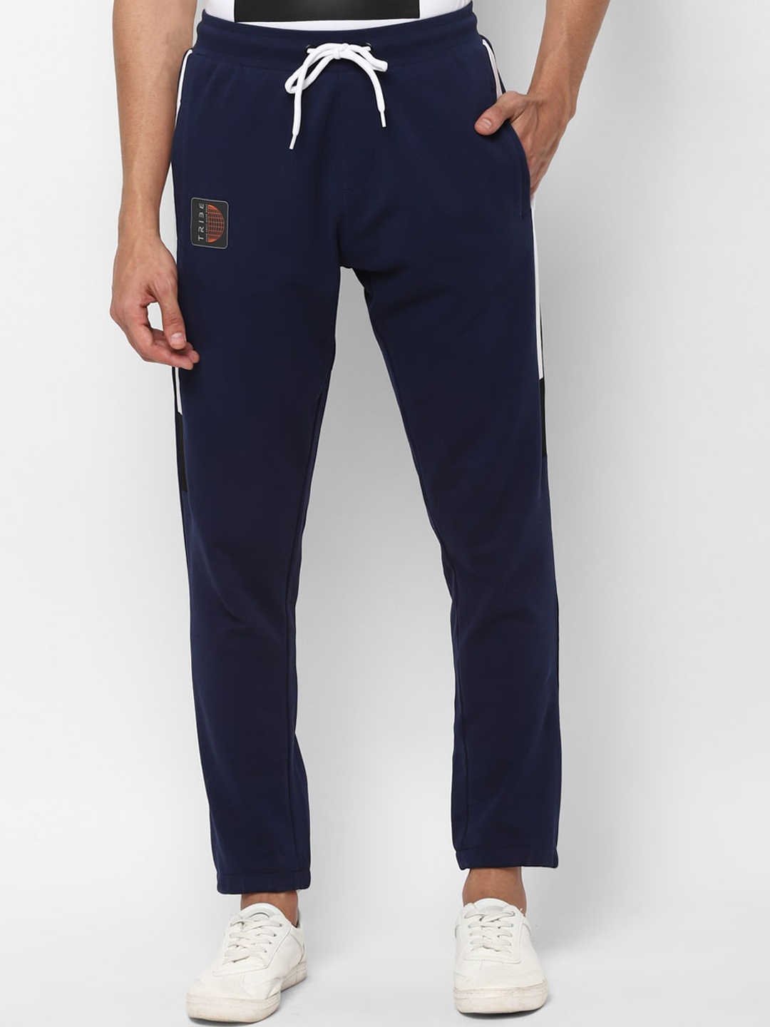 

Allen Solly Men Navy Blue Solid Straight-Fit Track Pants