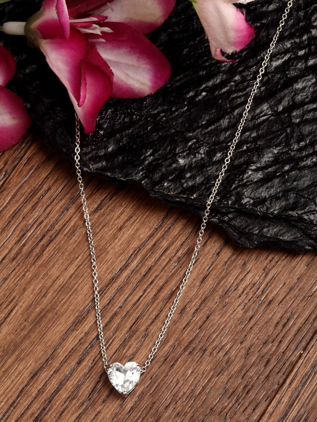 

Ferosh Silver-Toned Heart Pendant