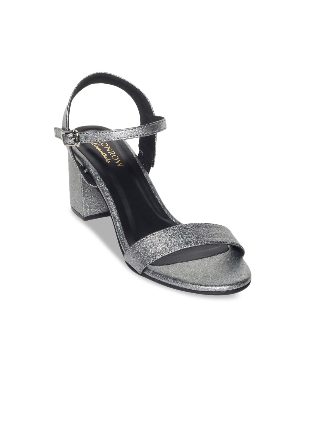 

Monrow Women Silver-Toned Solid Open Toe Sandals