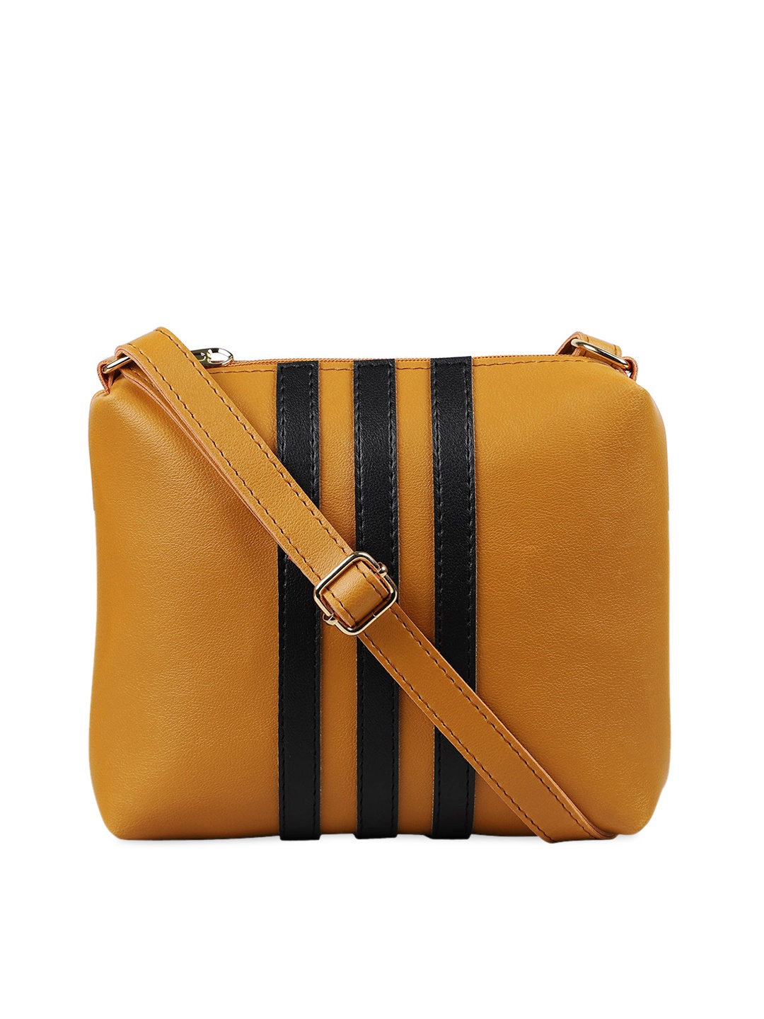 Bagsy Malone Brown Striped Sling Bag