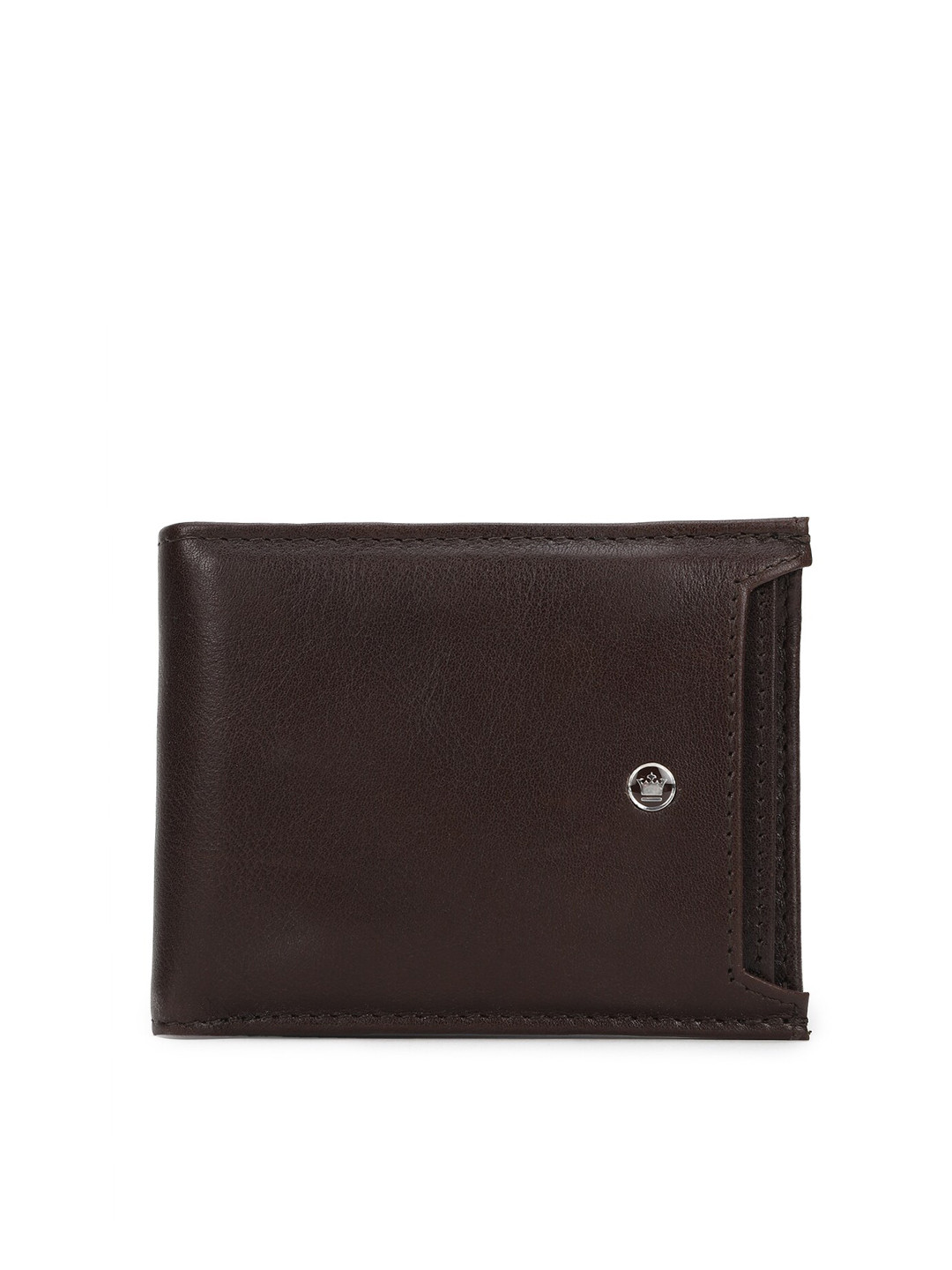

Louis Philippe Men Brown Solid Two Fold Wallet