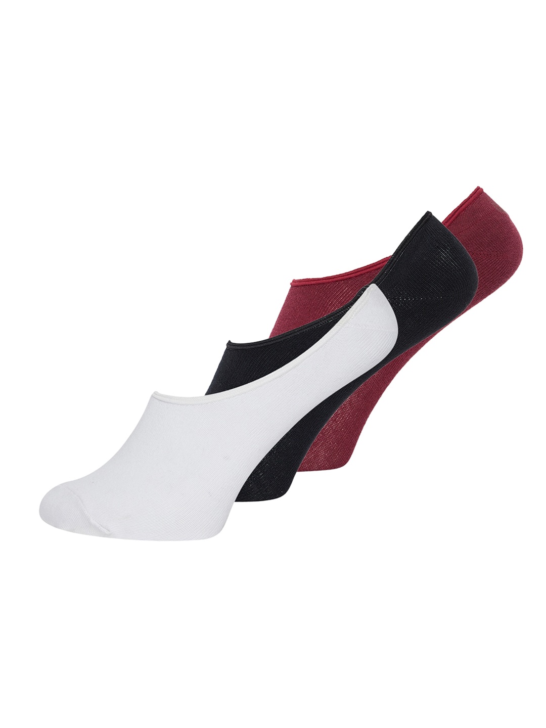 

JUMP USA Women Pack Of 3 Solid Shoe Liners, Black