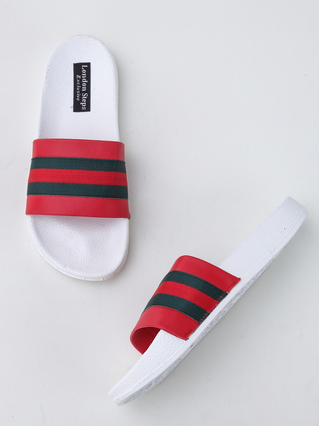 

LONDON STEPS Men Red Solid Flipflop