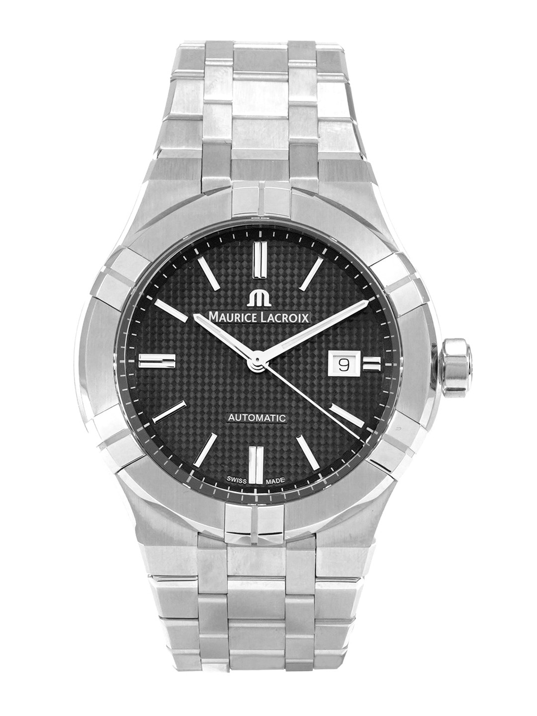

MAURICE LACROIX Men Black Aikon Analogue Watch AI6008-SS002-330-1