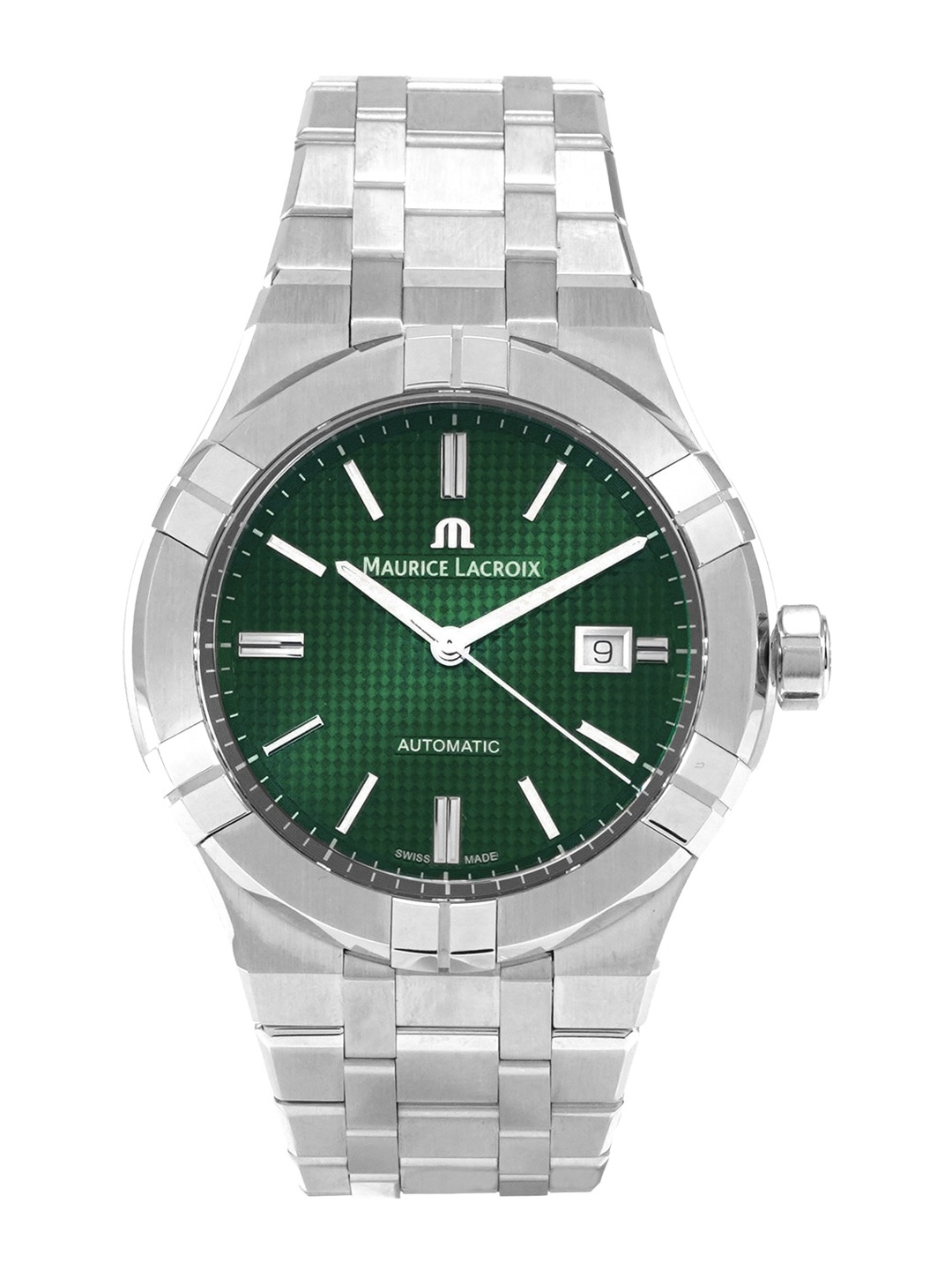 

MAURICE LACROIX Men Green Aikon Analogue Watch AI6008-SS002-630-1