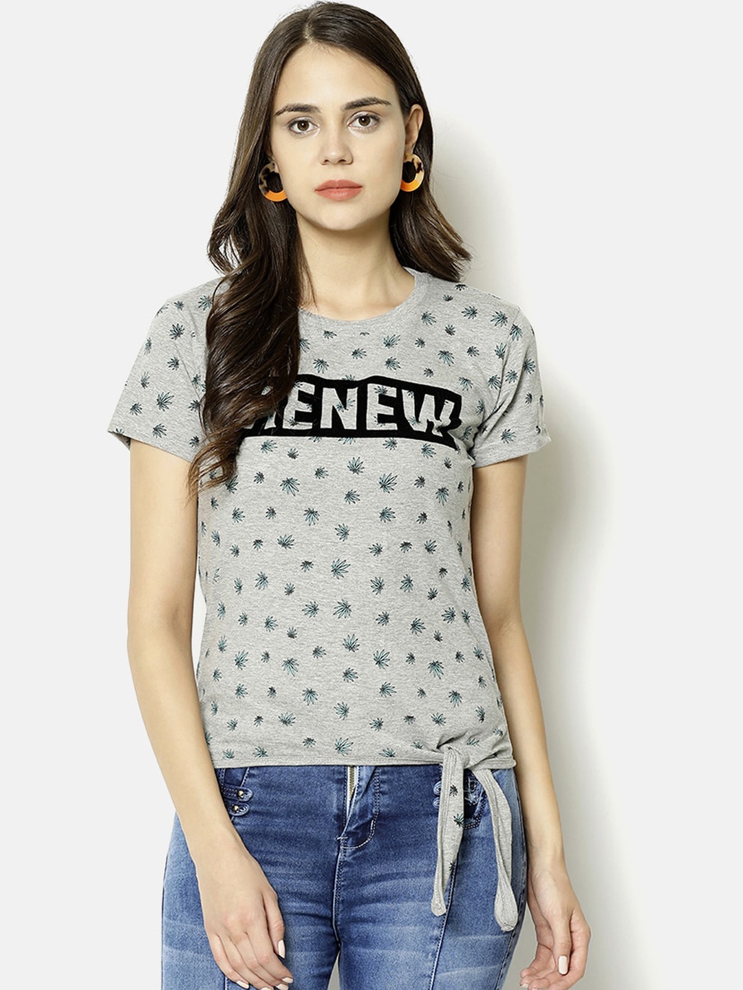 

V2 Value & Variety Grey Chambray Regular Top