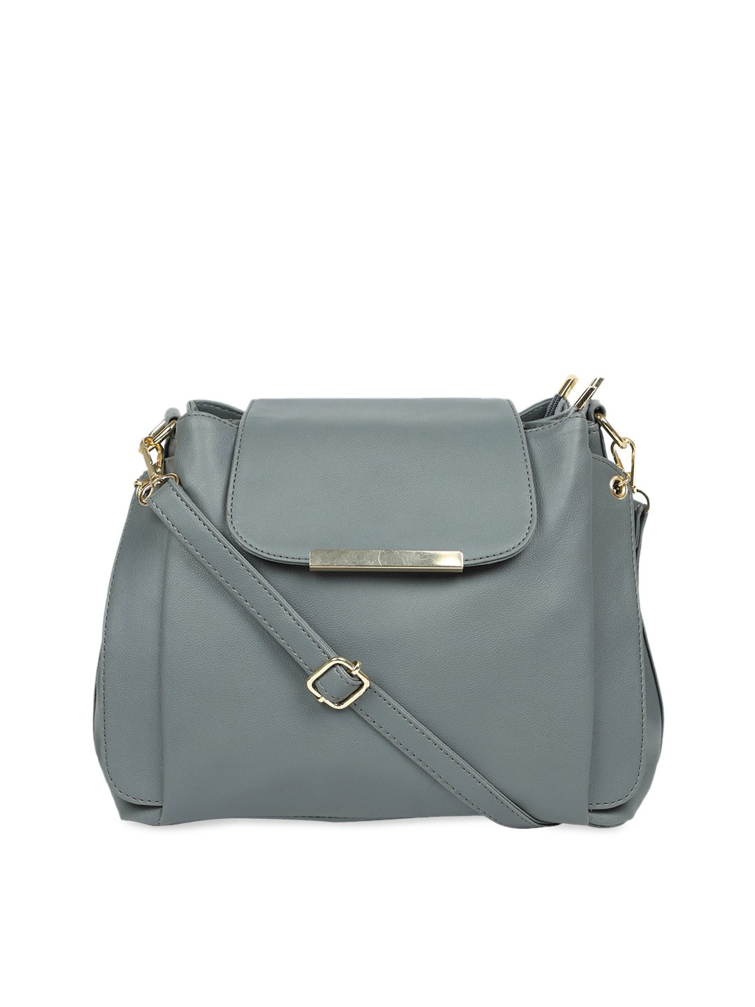 

Bagsy Malone Grey Solid Satchel