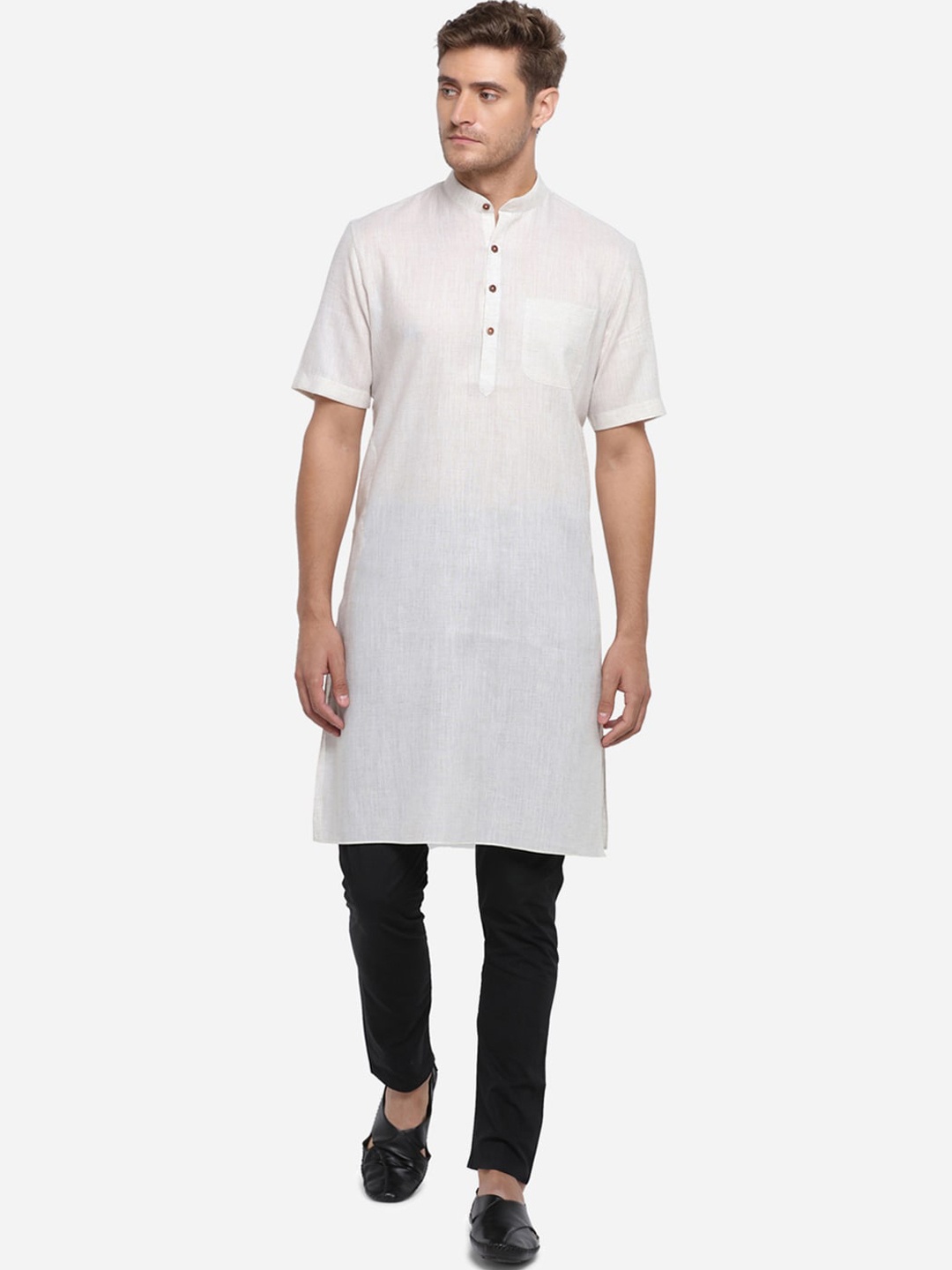

Modi Kurta Men Off White Kurtas