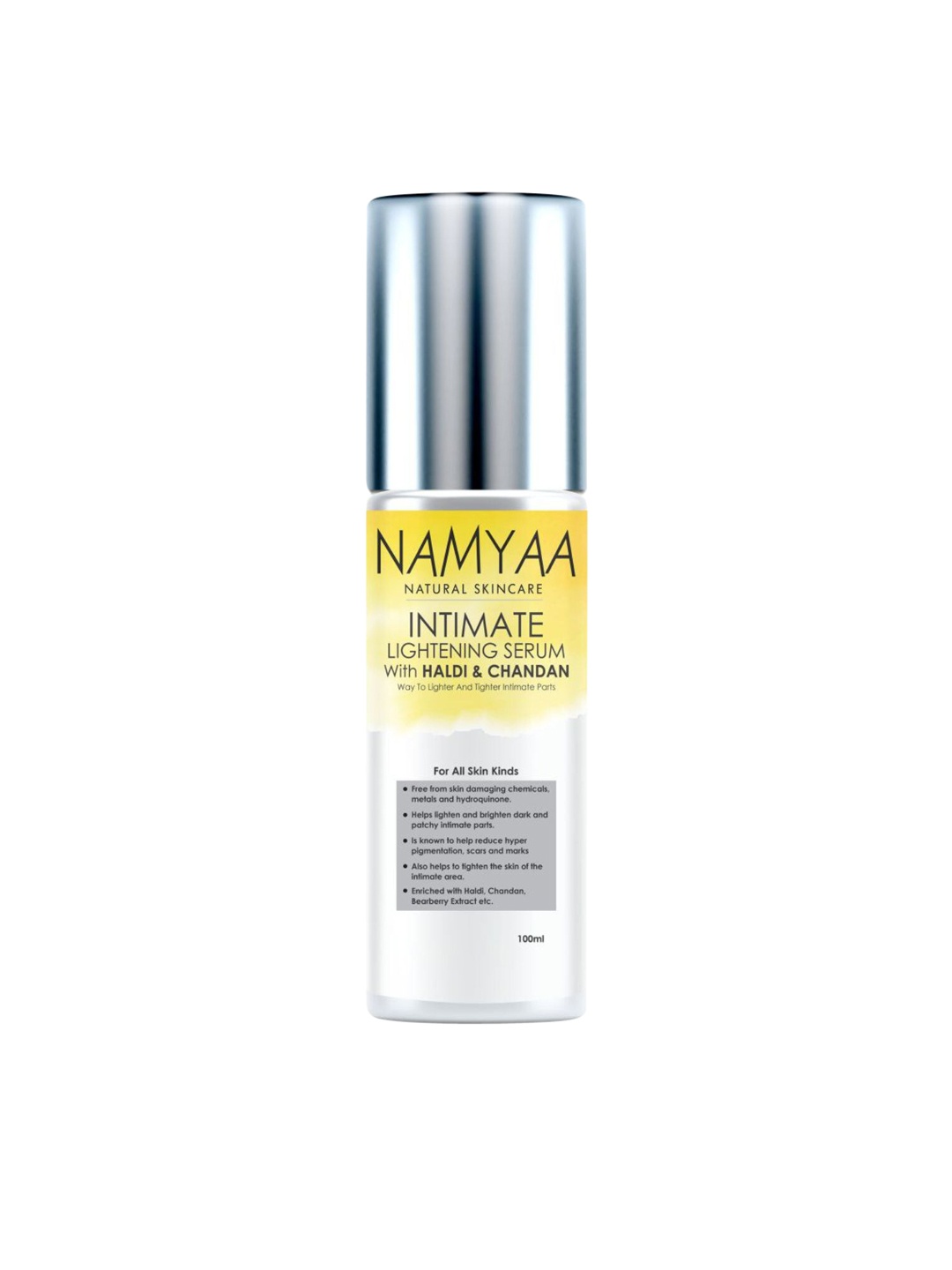 

Namyaa Advanced Haldi Chandan Intimate Lightening Serum For Intimate Area - 100 g, Yellow