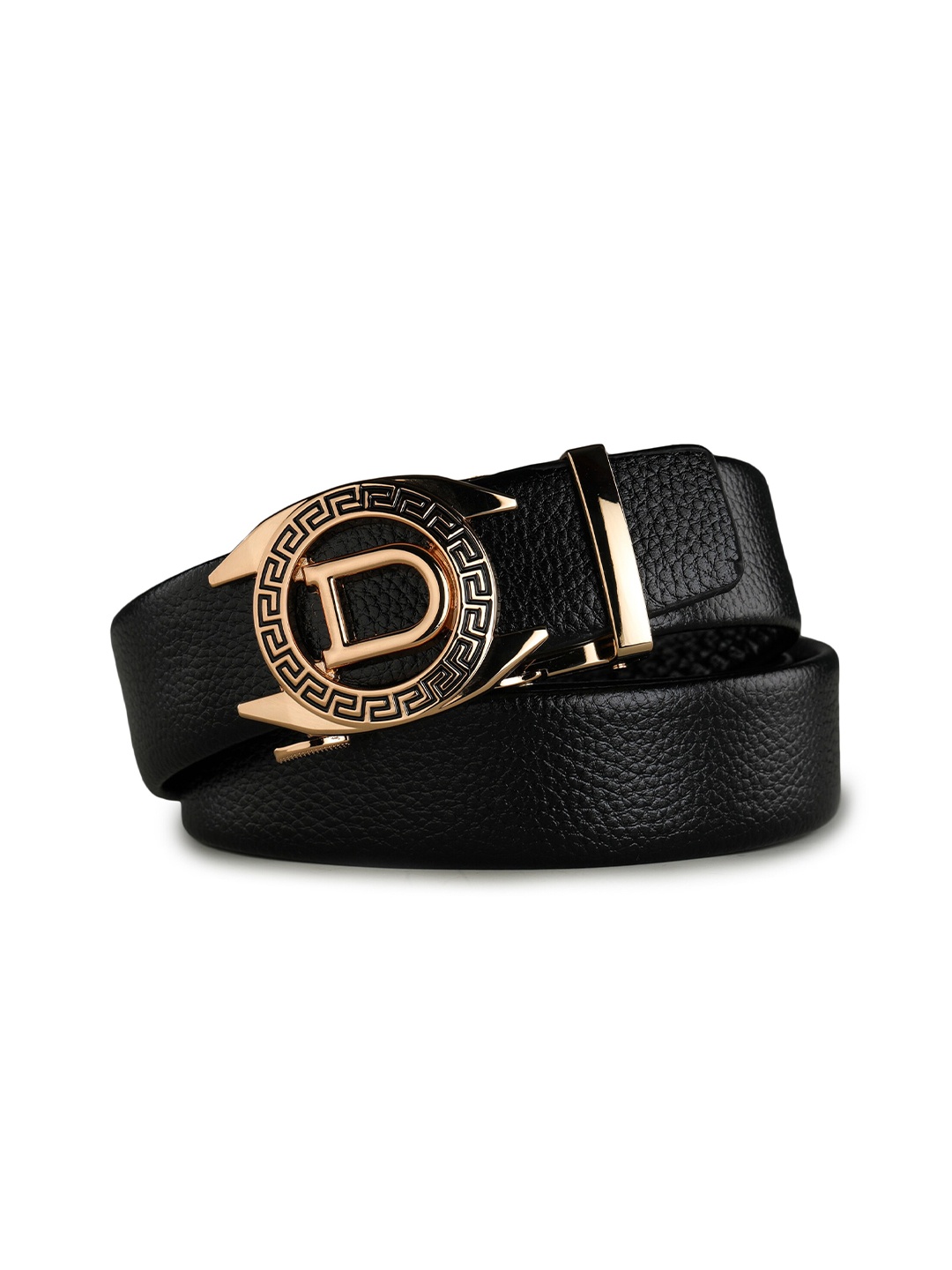 

Kastner Men Black & Gold-Toned Textured Belt