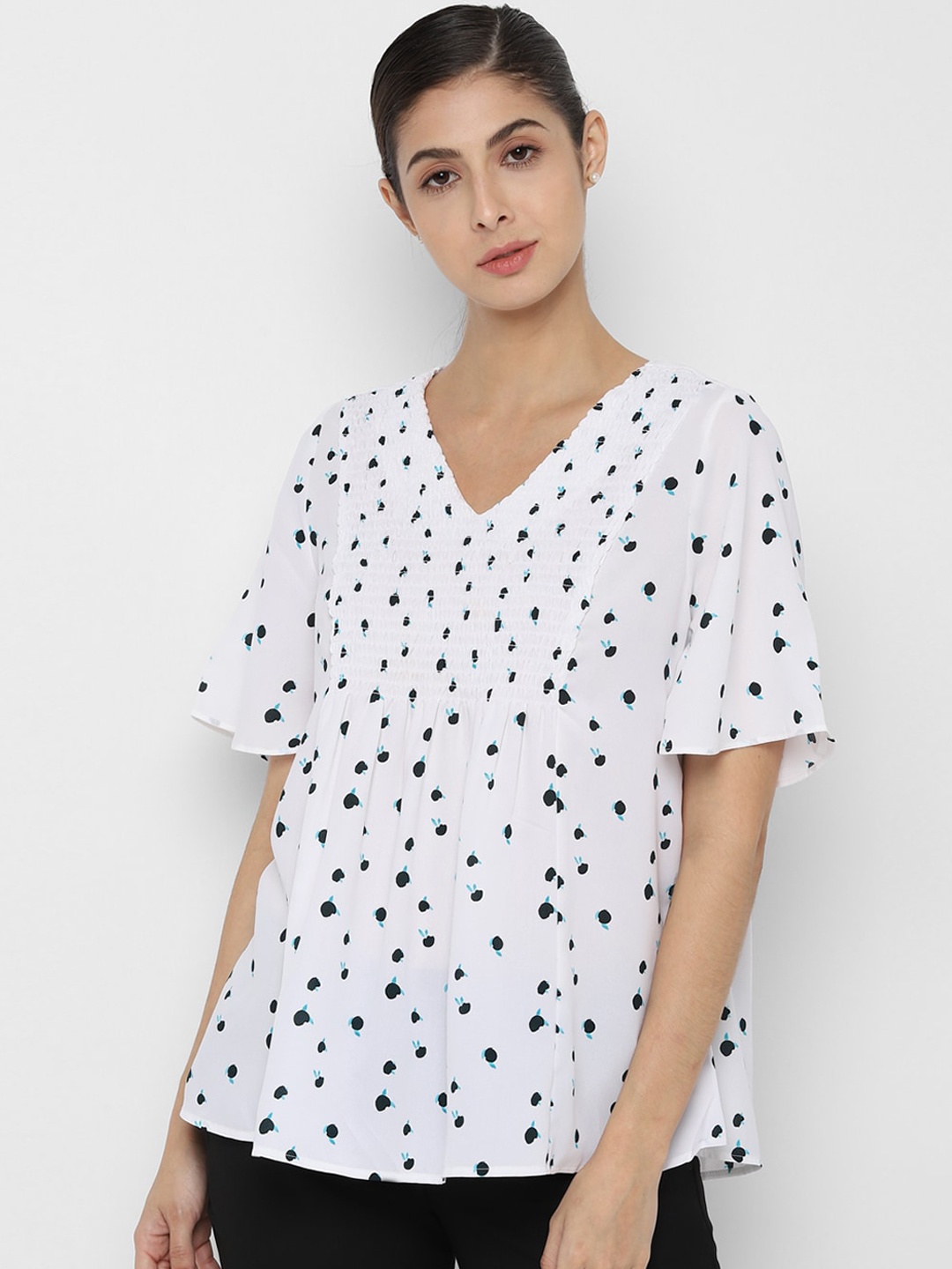 

Allen Solly Woman White A-Line Top