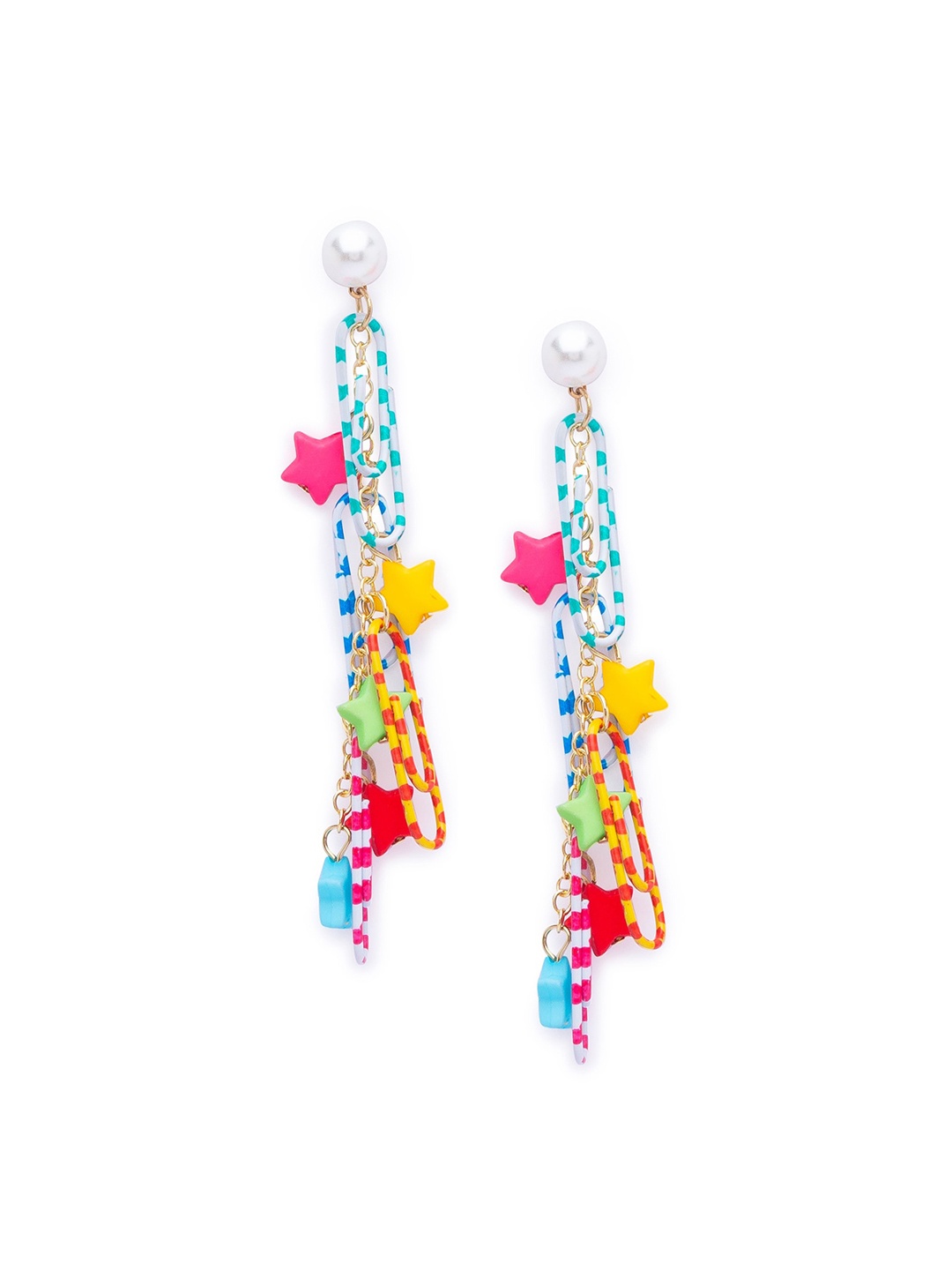 

Globus Multicoloured Quirky Hoop Earrings, Multi