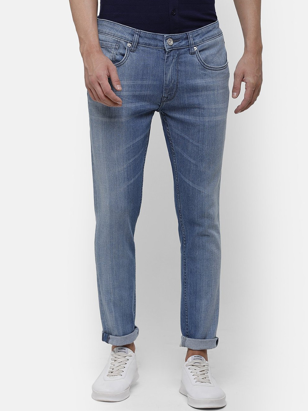 

Voi Jeans Men Blue Skinny Fit Mid-Rise Clean Look Stretchable Jeans