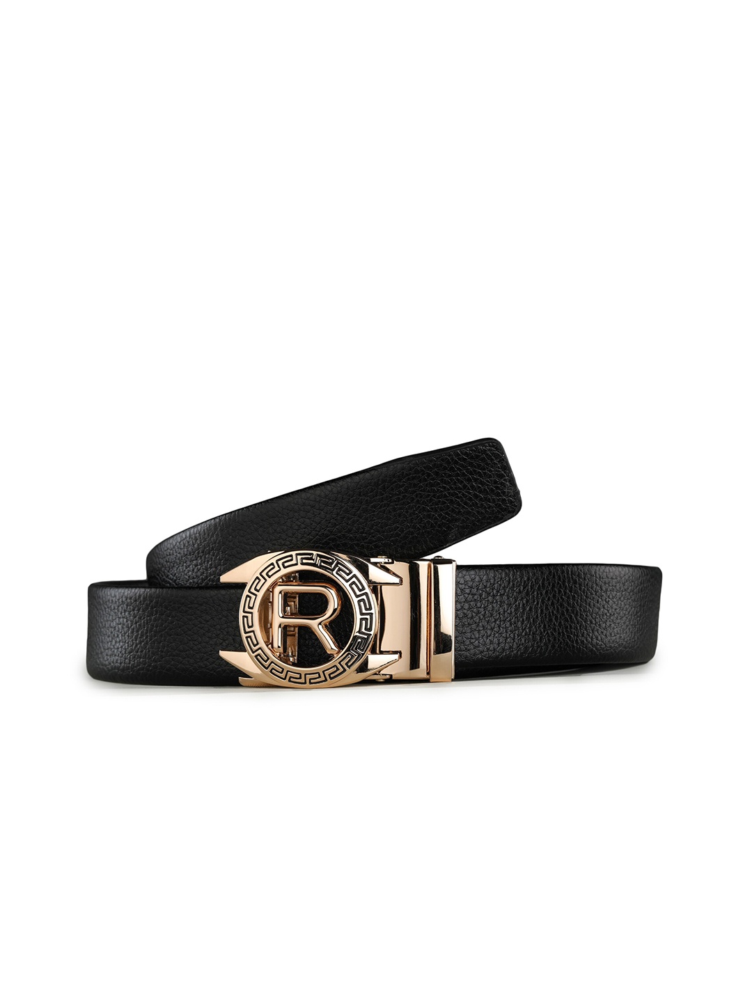 

Kastner Men Black & Gold-Toned Textured Belt