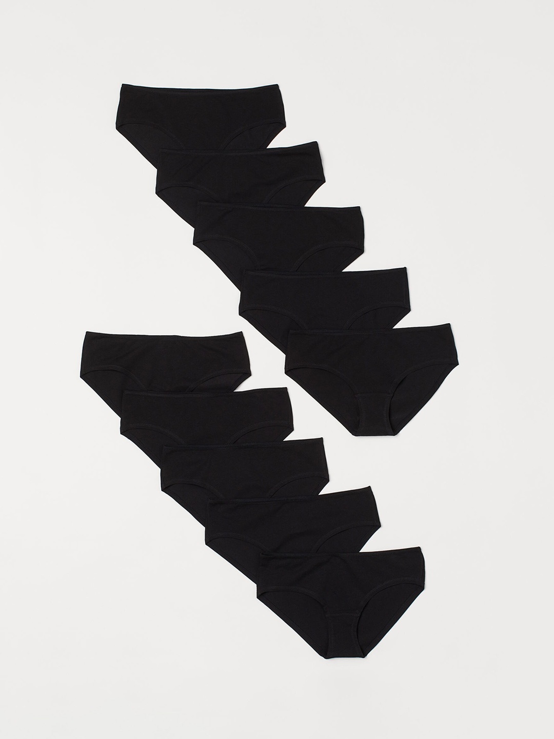 

H&M Women Black 10 Pack Hipster Briefs 0941119002