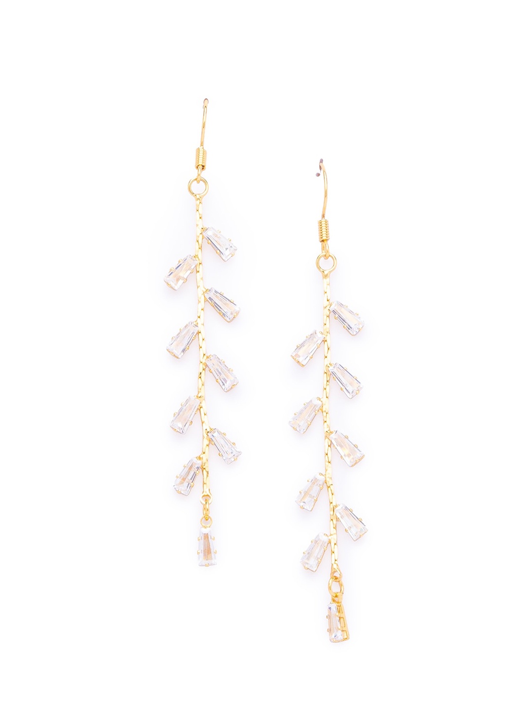 

Globus Gold-Toned Contemporary Drop Earrings