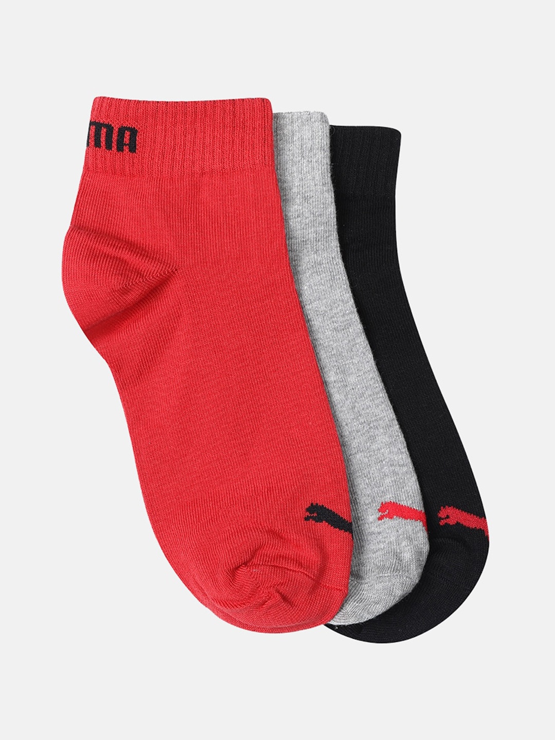 

Puma Unisex Pack Of 3 Assorted Ankle-Length Socks